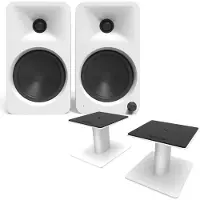 Kanto Audio Kanto ORA4 with S4W Tilted Speaker Stands White