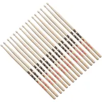 Vic Firth 7A Hickory Drumsticks 8 Pair Value Bundle