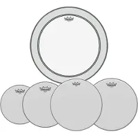 Remo Emperor Coated Complete Pack - 10 12 14" Heads w/20 P3 + Free 14 Ambassador