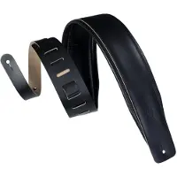 Levys Leathers DM1PD Padded Leather Strap Black