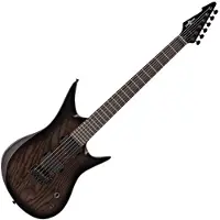 Gear4Music Harlem 6 Electric Guitar by Trans Black