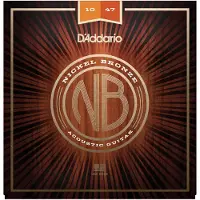 Daddario ACOUSTIC GUITAR STRINGS NB1047 NICKEL BRONZE EXTRA LIGHT 10-47