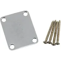 Fender Road Worn Guitar Neck Plate inc Screws Chrome