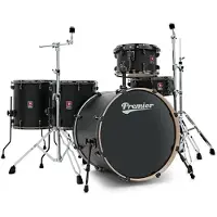 Premier Artist 22" 5pc Heavy Rock Drum Kit Matte Black