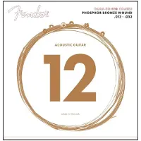 Fender 860L Phosphor Bronze Dura-Tone Coated Acoustic Strings 12-53