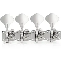 Gear4Music Guitarworks Bass Guitar Machine Head 4-in-line Chrome