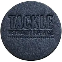 Tackle Instrument Supply Co Tackle Large Leather Bass Drum Patch Black