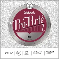 Daddario Pro-Arte Cello String Set 3/4 Size Medium