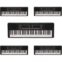 Gear4Music K1+ 61 Key Keyboard with Bluetooth & Key Lighting by 5 Pack