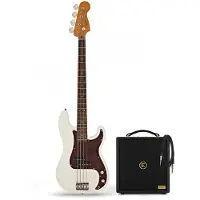 Squier Classic Vibe 60s Precision Bass Olympic White & Eden Orbiter 8 Bass Combo Amp