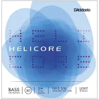 Daddario Helicore Orchestral Double Bass String Set 3/4 Size Light
