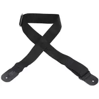 Levys Leathers M8POLY-BLK 2" Polypropylene Guitar Strap w/ Poly Ends Black