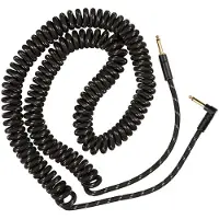 Fender Deluxe 30ft Coil Cable Black Tweed
