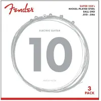 Fender 3 snarensets elektrische gitaar - F-250R-3 - nickel roundwound 10-46 regular 3-pack