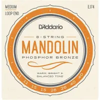 D'addario And Co STRINGS FOR MANDOLIN J74 PHOSPHOR BRONZE MEDIUM 11-40