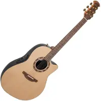 Ovation Pro Series Legend 1767-4S-G USA Deep Bowl Natural Satin elektrisch-akoestische gitaar met koffer