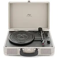 AVCOM Suitcase Turntable with Bluetooth Cream