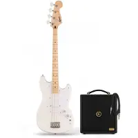 Squier Sonic Bronco Bass Arctic White & Eden Orbiter 8 Bass Combo Amp