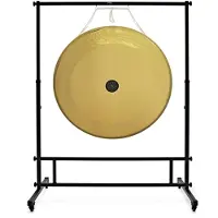 Gear4Music Life 36 Inch Steel Gong with Carry Bag & Adjustable Stand
