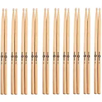 Gear4Music 5A Nylon Tip Maple Drumsticks 10 Pack