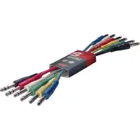 Stagg 60cm/2ft Stereo 1/4 Jack to Stereo 1/4 Jack Cables 6 Pack