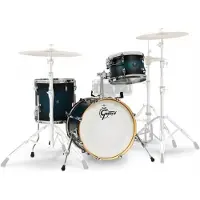 Gretsch drums Gretsch Renown Maple 18 3pc Shell Pack Satin Antique Blue Burst