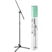 Stagg MIS-0822BK Microphone Boom Stand with Folding Legs Black