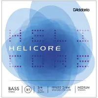Daddario 3/4 HELICORE HYBRID BASS STRING SET SCALE MEDIUM TENSION