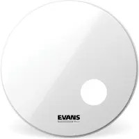Evans EQ3 Resonant Smooth White Bass Drum Head 24"