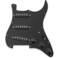 Gear4Music Guitarworks SSS Preloaded Scratchplate Black