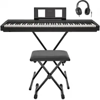 Yamaha P45 Digitale Piano met X-frame Pakket Zwart