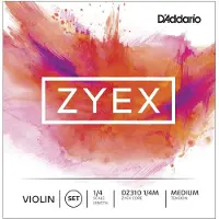 D'addario And Co ZYEX VIOLIN STRING SET FOR NECK 1/4 TENSION MEDIUM