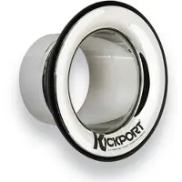 KickPort 4" Bass Drum Sound Hole - Chrome