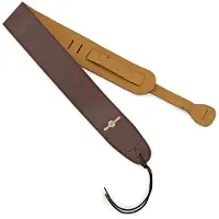 Gear4Music Deluxe Guitar Strap by Tan