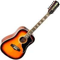 EKO Vintage Reissue Ranger XII EQ Honey Burst 12-snarige elektrisch-akoestische westerngitaar