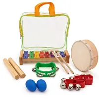 Gear4Music Drum and Jingle 6 Piece Kids Percussion Set by