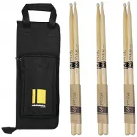 Promark Stick Bag & LA 2B Nylon Tip Drumsticks Bundle