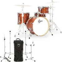 Gretsch drums Gretsch Catalina 20 4pc & DW 6000 Hardware Satin Walnut Glaze