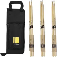 Promark Stick Bag & LA 7A Nylon Tip Drumsticks Bundle