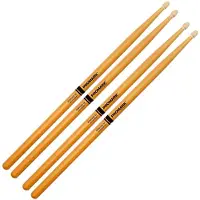 Promark Rebound 5A ActiveGrip Clear Hickory 2 Pair Value Bundle