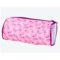 Durabo Disney Stitch - Etui - tekenetui - robuuste stof - rits - ovaal - roze - paars - glitters - knutselen - schooletui