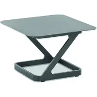Niehoff Quattro Bijzettafel Aluminium 52x52 - 70x70 cm