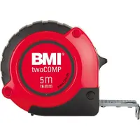 Bmi twoCOMP 472541021M Rolmaat 5 m Staal