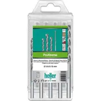 Heller ProXtreme 28264 2 Carbide Beton-spiraalboren set 5-delig 4 mm, 5 mm, 6 mm, 8 mm, 10 mm Driehoekschacht 1 set(s)