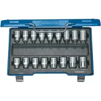 Gedore Jeu de douilles 17 pièces 6129520 Propulseur (tournevis): 1/2 (12.5 mm) 1 set