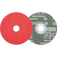 PFERD TOOLS 64193106 Combiclick keramische korrel fiberschijf Ø 125 mm CO-COOL 60 voor roestvrij staal Diameter 125 mm