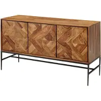 Wohnling Dressoir sheeshamhout 123 cm breed