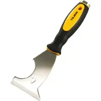 Tajima Multifunctioneel plamuurmes | breedte 75 mm | roestvrij staal met nageltrekker | 2C-heft | 1 stuk - SCR-M75 - SCR-M75