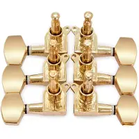 Gear4Music Guitarworks Tuning Machines 3-A-Side Hex Keys Gold