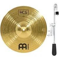 Meinl HCS 12 Splash & Gear4music Deluxe Weighted Cymbal Grabber Arm